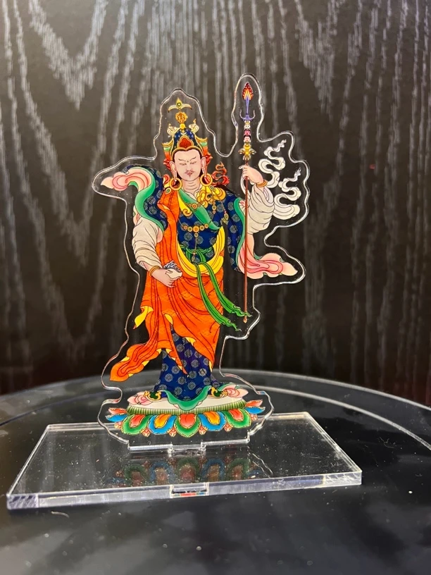 莲花生大师站立像高清双面亚克力摆件