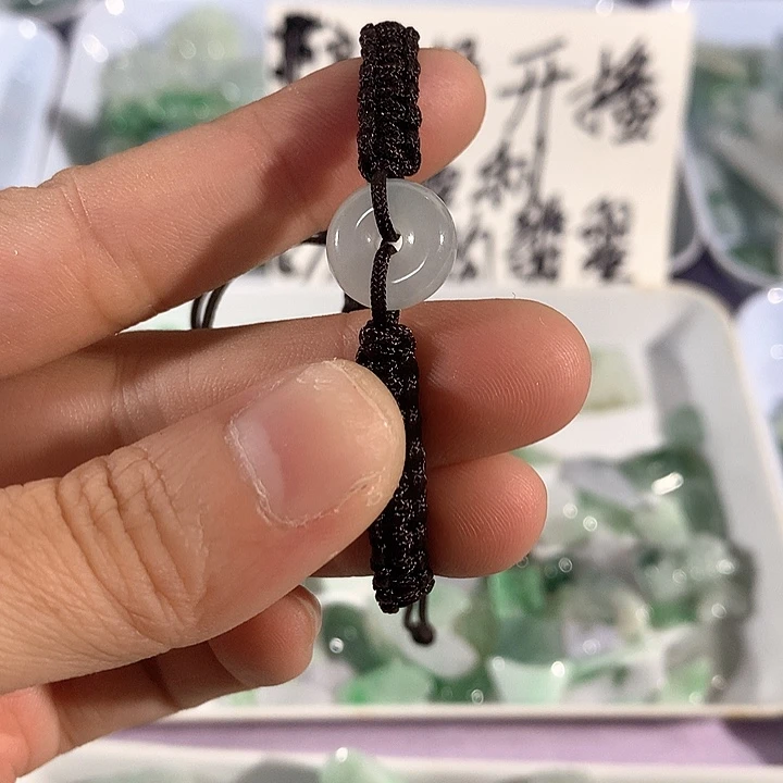 翡翠未镶嵌吊坠(不含链)平安扣