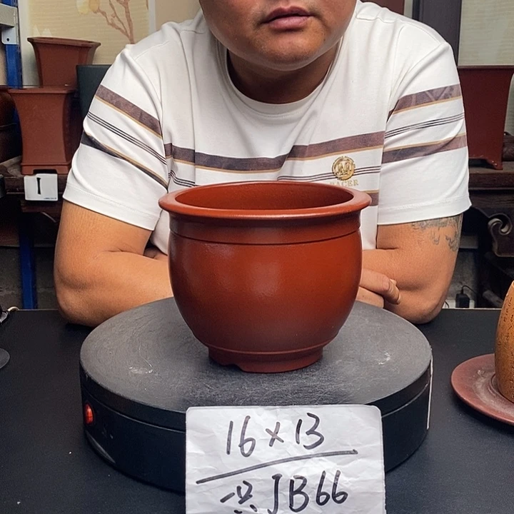 紫砂花盆货号一只JB66