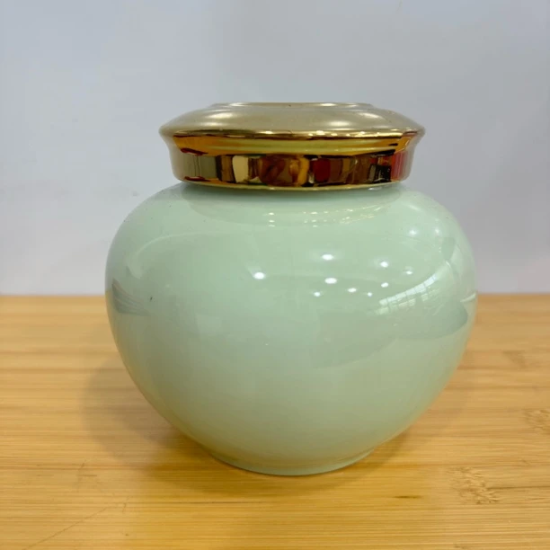 [罐子随机发货]2025新茶臻品黄金芽浓香型绿茶茶叶陶瓷罐装
