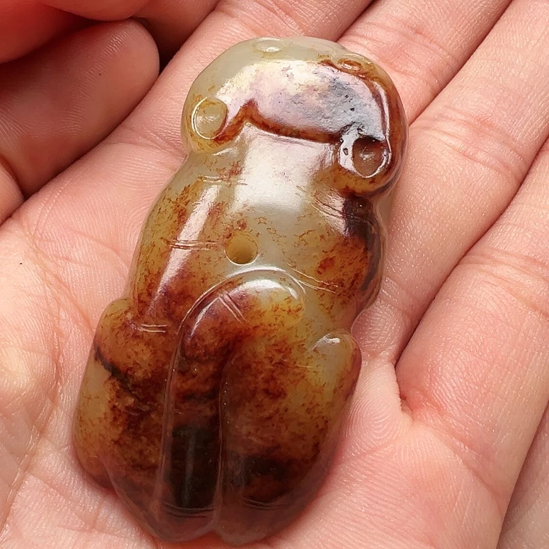 和田玉颈饰未镶嵌平*哥