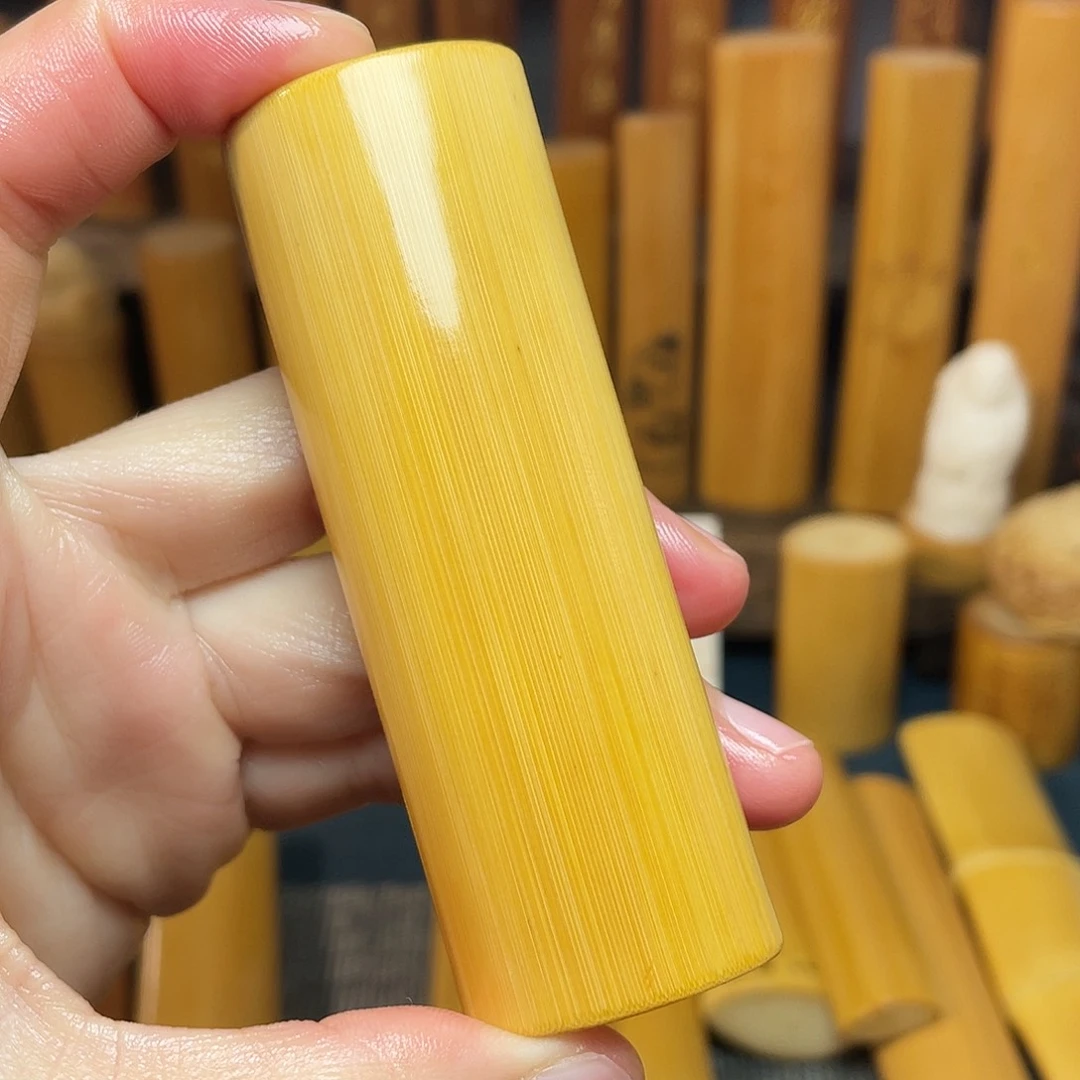 竹天然大扁鸡油黄老料子