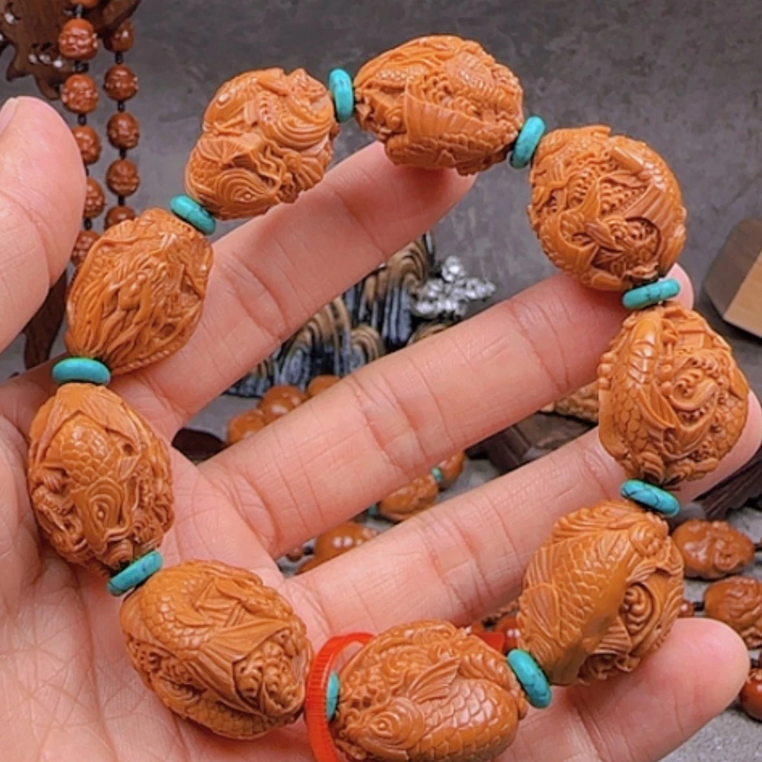 【闪购商品】手串橄榄核鲤鱼跃龙门