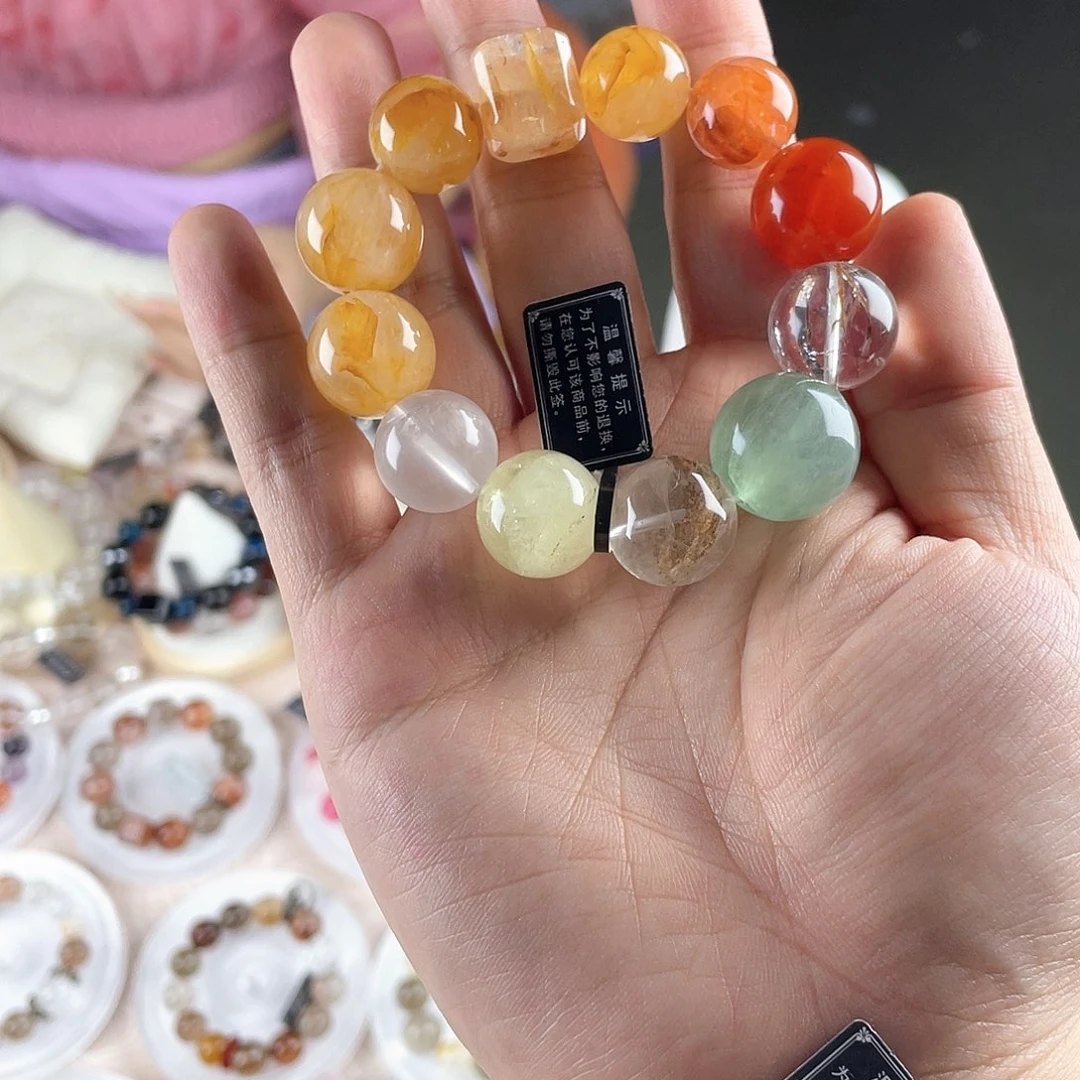银S925镀金镶嵌手链水晶