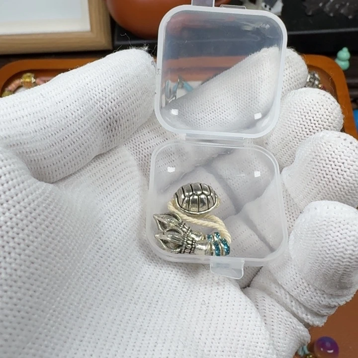 渔***～合成碳硅石铜合金富家弟子珠套装