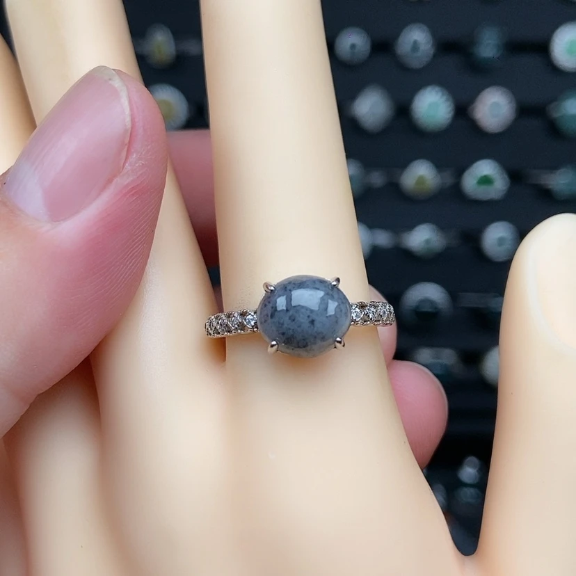 【闪购商品】银S925镶嵌戒指翡翠