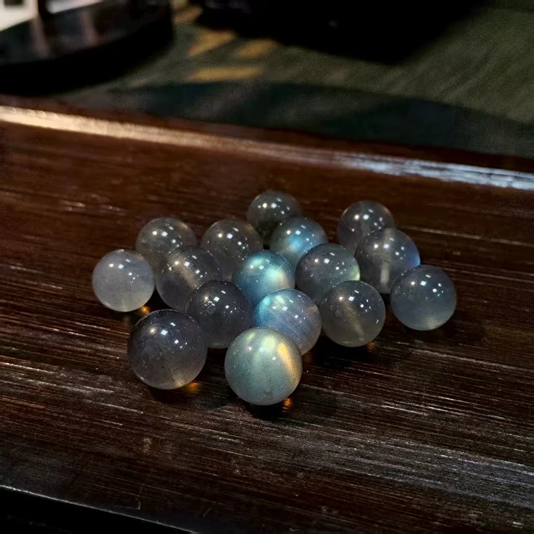 【书记甄选】天然灰月光单珠 多样性发一件 约12mm  BB445