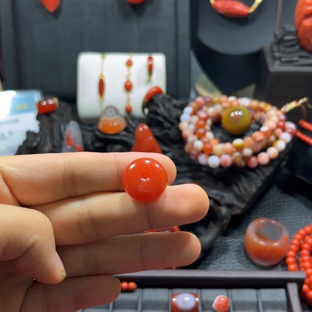 南红玛瑙未镶嵌吊坠(不含链)保山天然原矿南红平安扣