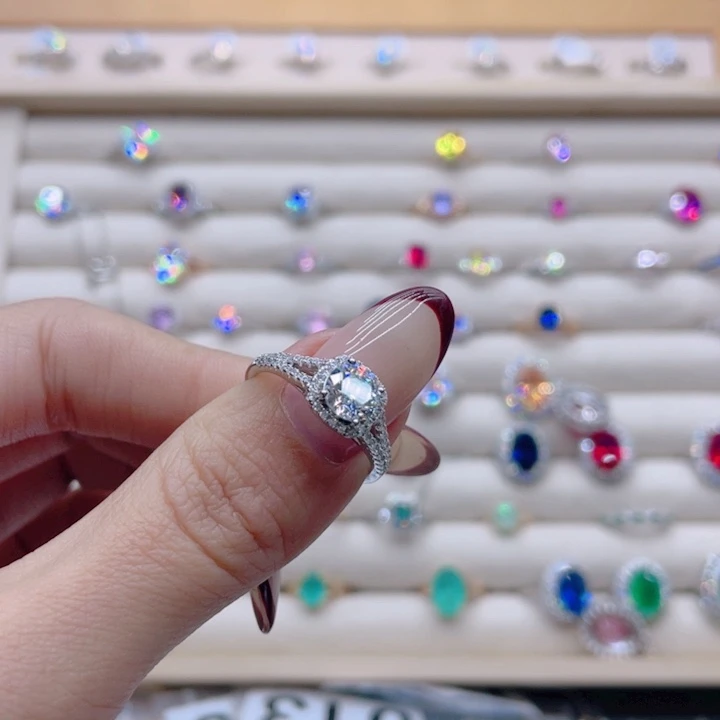 莫桑石非金属下单备注圈口