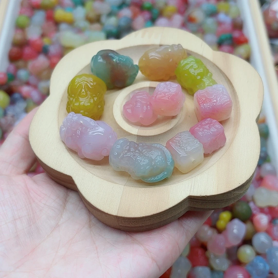 花***间玛瑙/玉髓未镶嵌手链盐源16