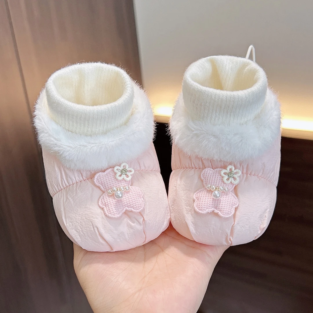 男女宝宝秋冬季卡通风车缝线松紧带套筒袜鞋步前鞋新生宝宝不掉鞋