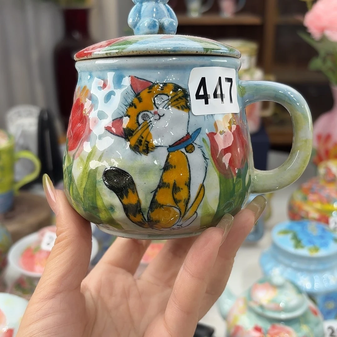 景德镇手绘高温釉下彩陶瓷茶具