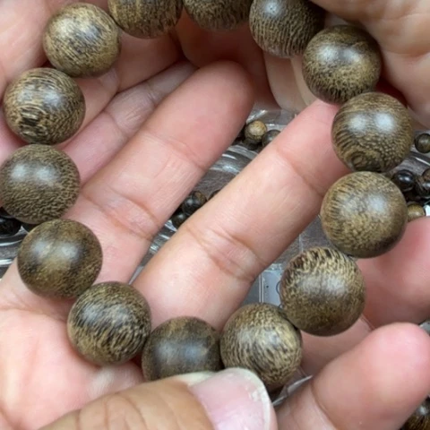 手串沉香用****7越南芽庄白棋软丝鹧鸪斑瘤疤