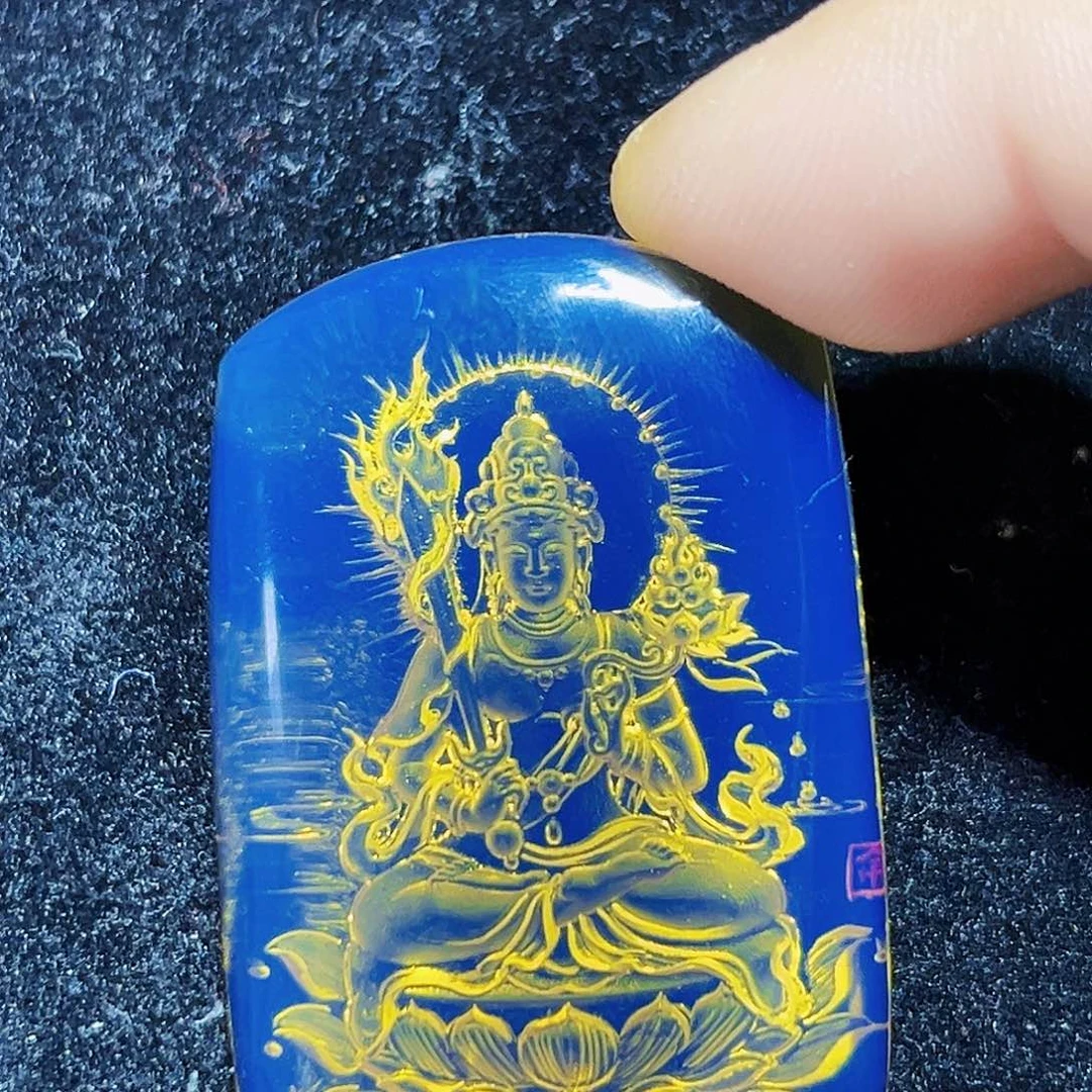 蓝珀未镶嵌珠宝奇石虚空藏