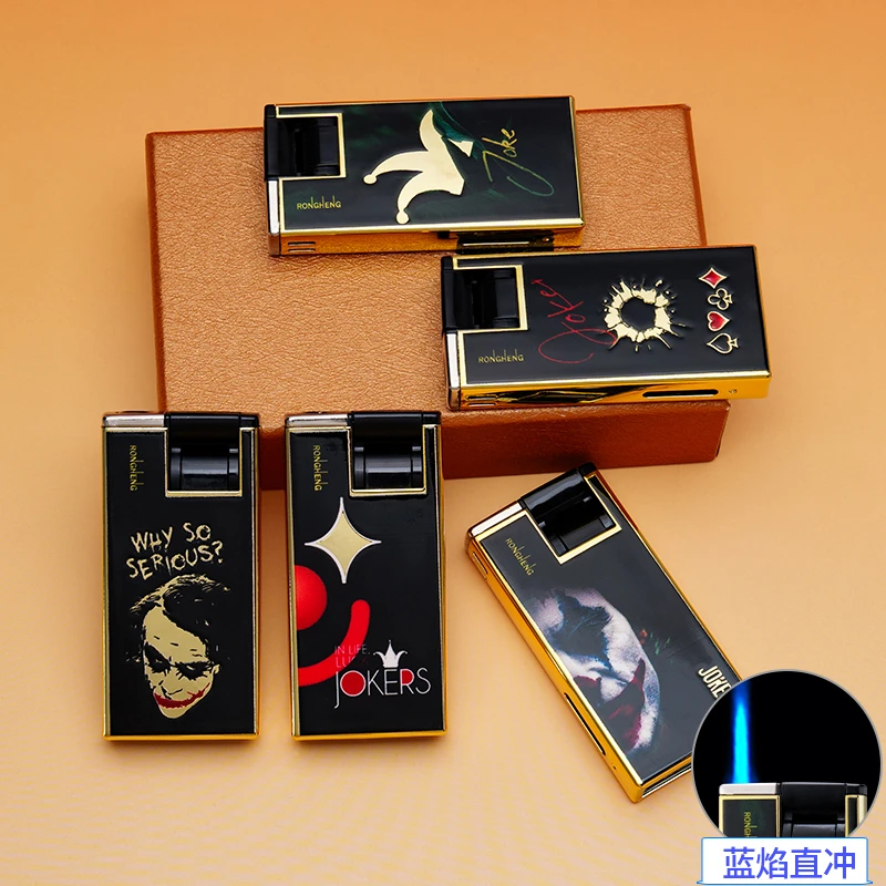 2025新款高档防风打火机可充气金属防爆直冲蓝焰拉杆商超高颜值