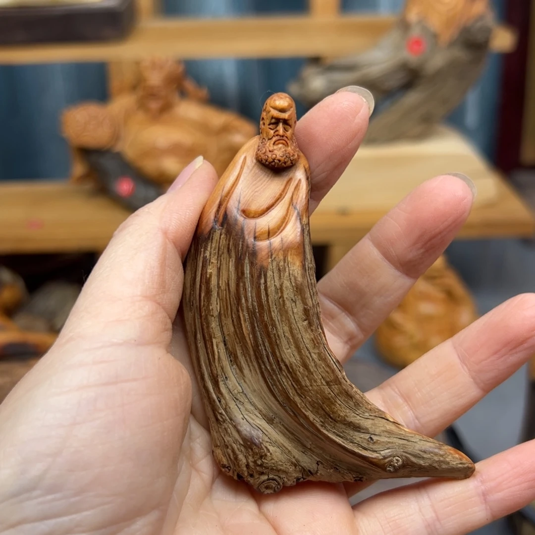 柏木崖柏木摆件手把件，