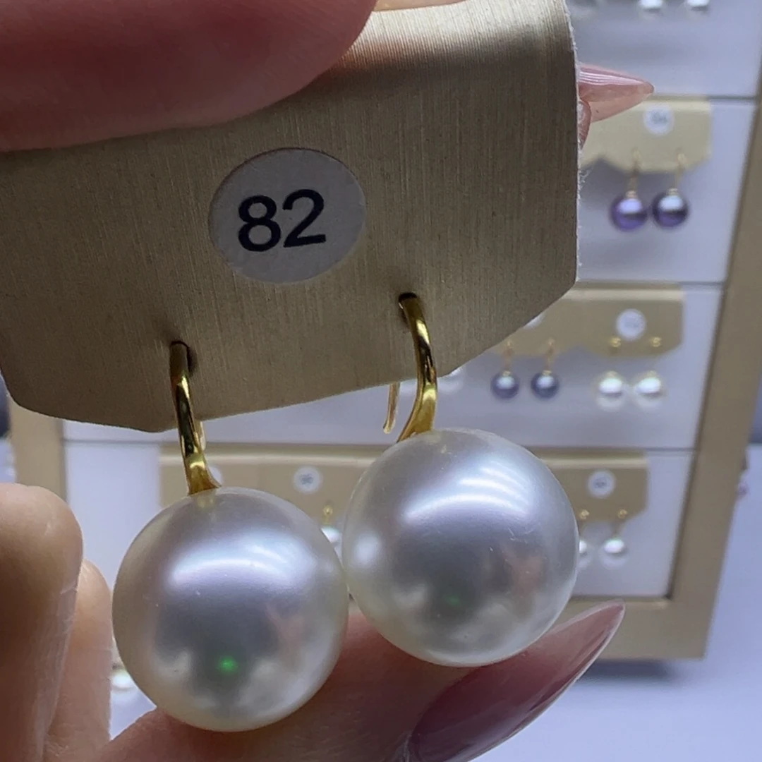 淡水珍珠耳饰银S925镶嵌