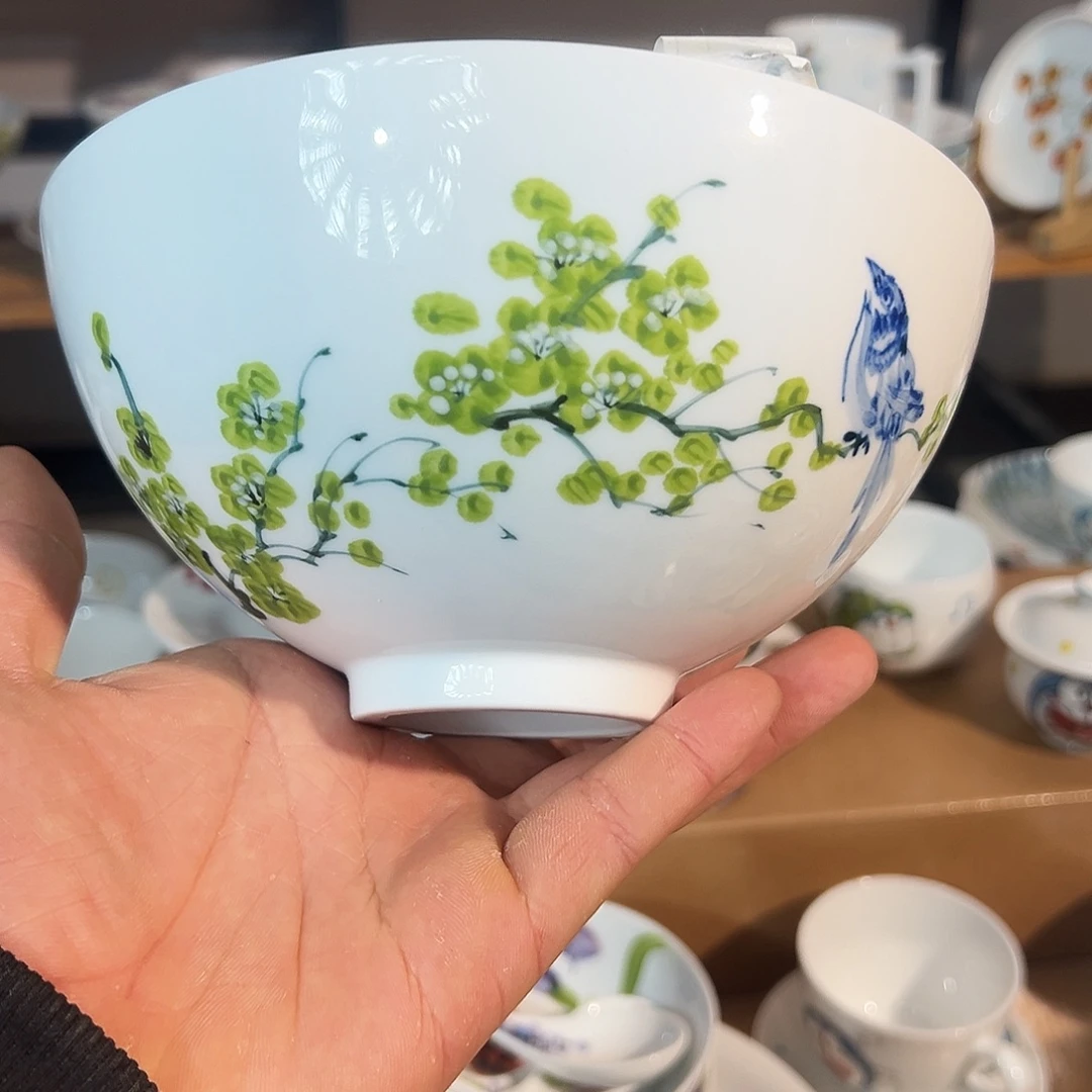 陶瓷景德镇高温釉下陶瓷7寸面碗