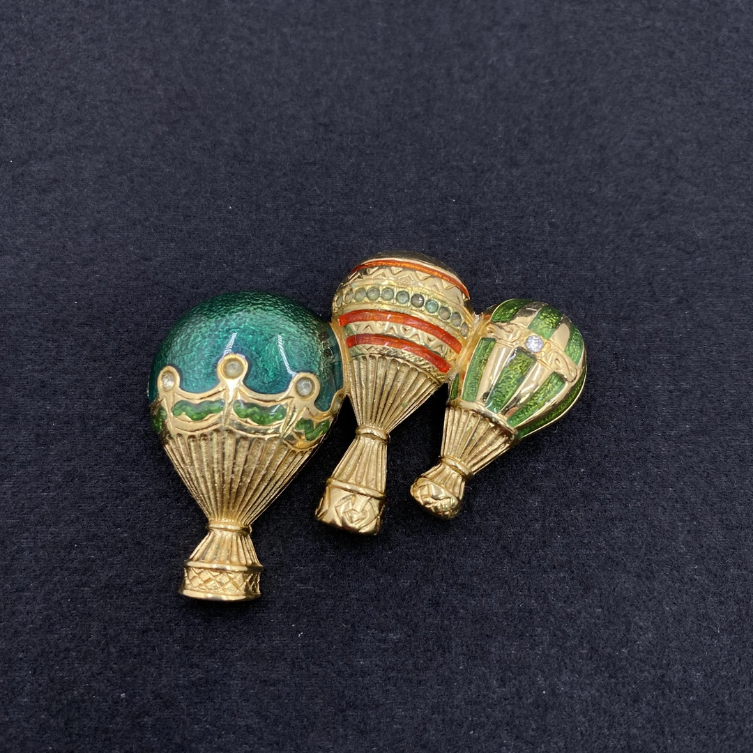 合金珐琅胸针 【Liz璇子】Bob Makie珐琅热气球胸针H43551无鉴赏期