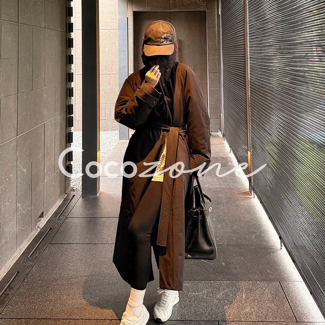 COCO ZONE 刘 一一 “黑骑士鹅绒”90鹅绒单排扣鹅绒服CD2A3218