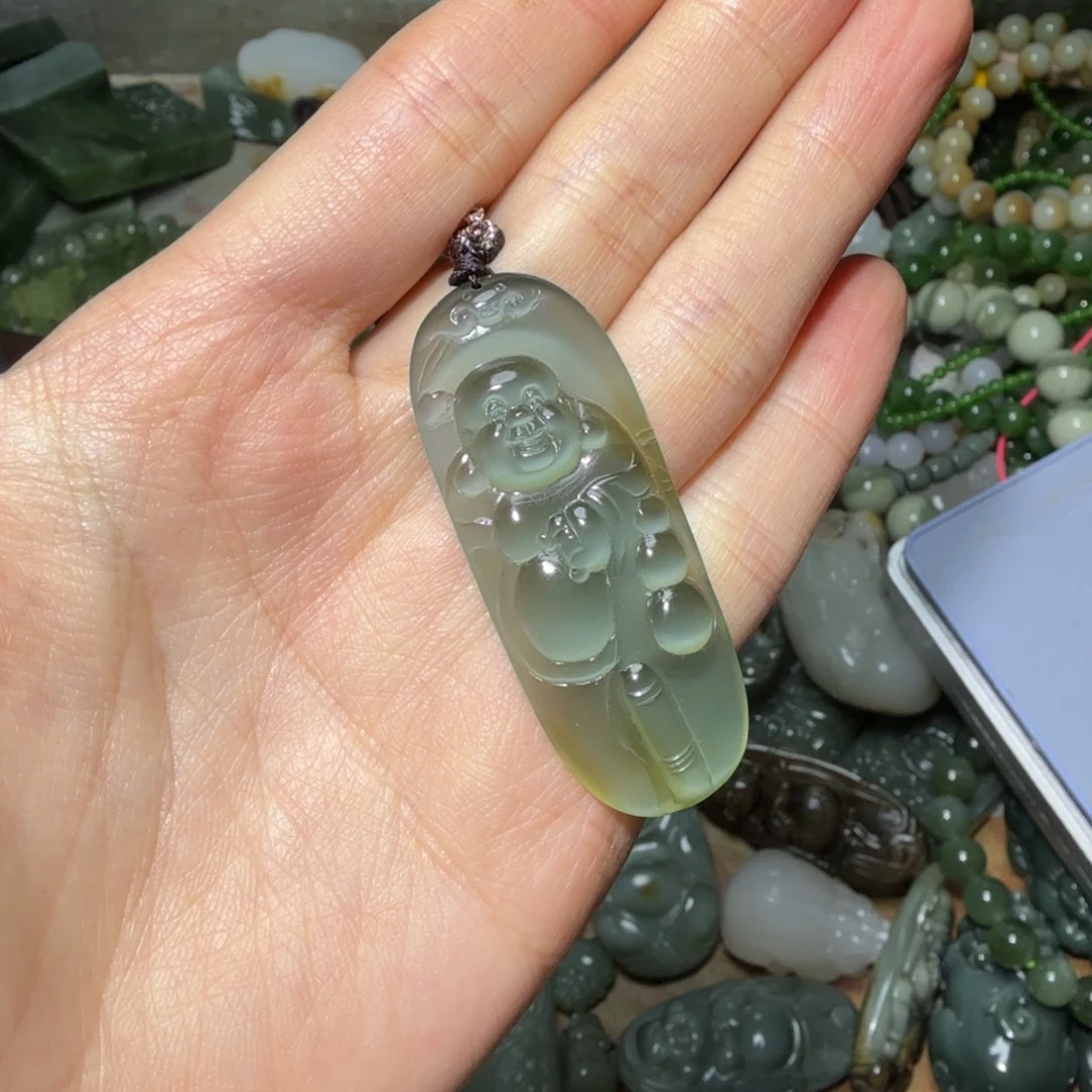 和田玉未镶嵌挂件