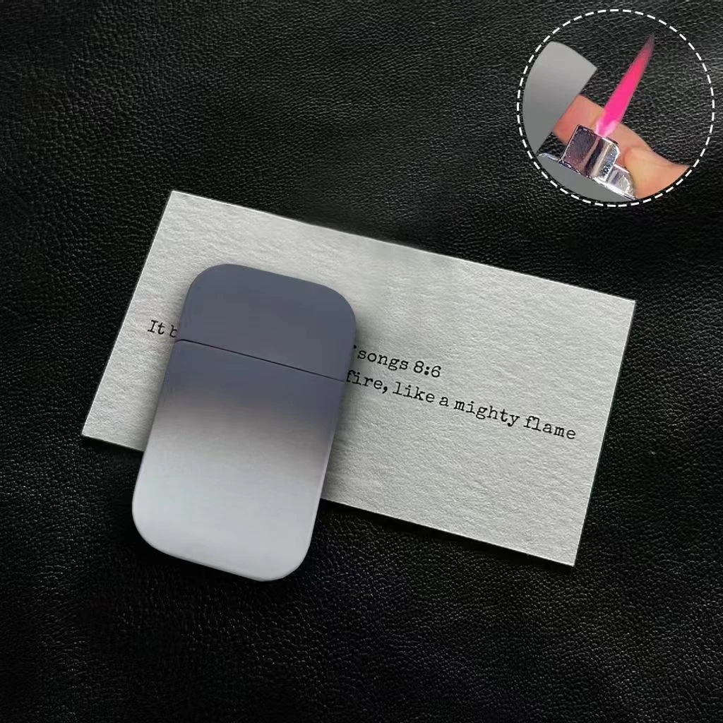 网红同款ins充气打火机防风粉焰高颜值送男友个性小巧创意高级感