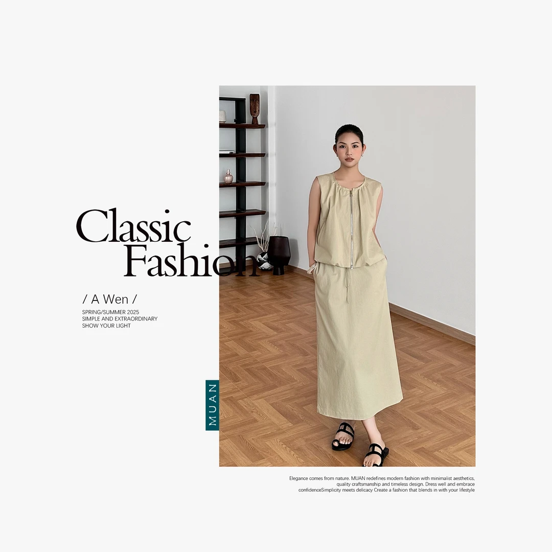 木岸MUAN：《Balla工装马甲》“贝拉系列”定制高级马甲上衣DS-9290