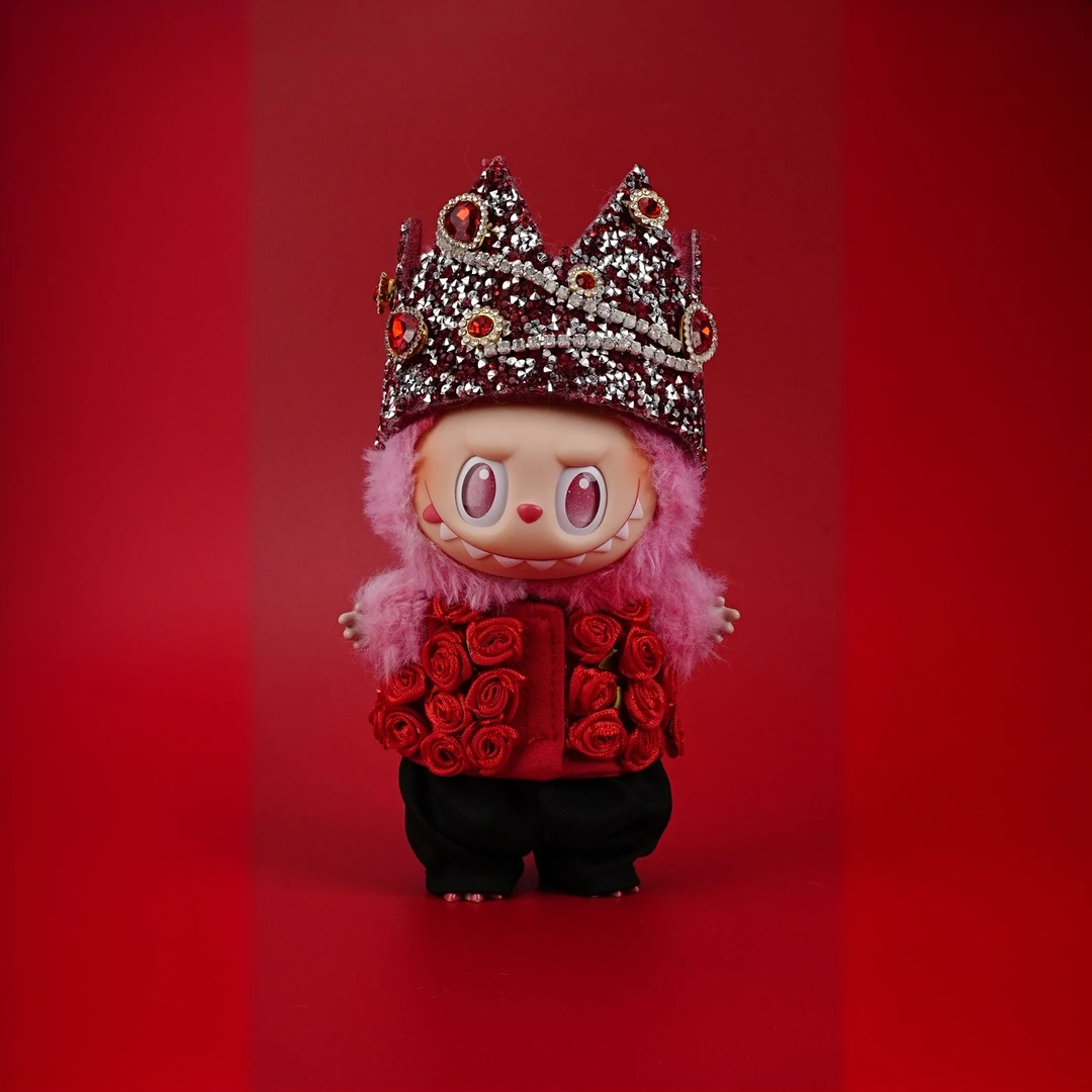 【手工现货】labubu17/38cm权志龙GD同款红色玫瑰（三件套不含娃）