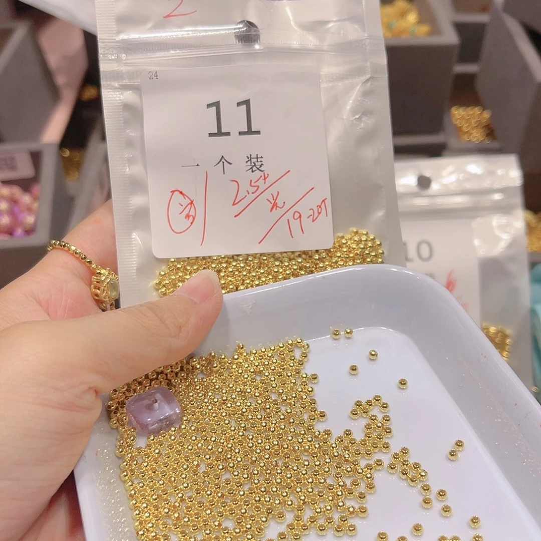紫晶珠宝半成品银S925镀金镶嵌11