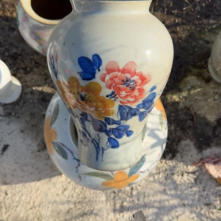 微瑕景德镇手工陶瓷花瓶