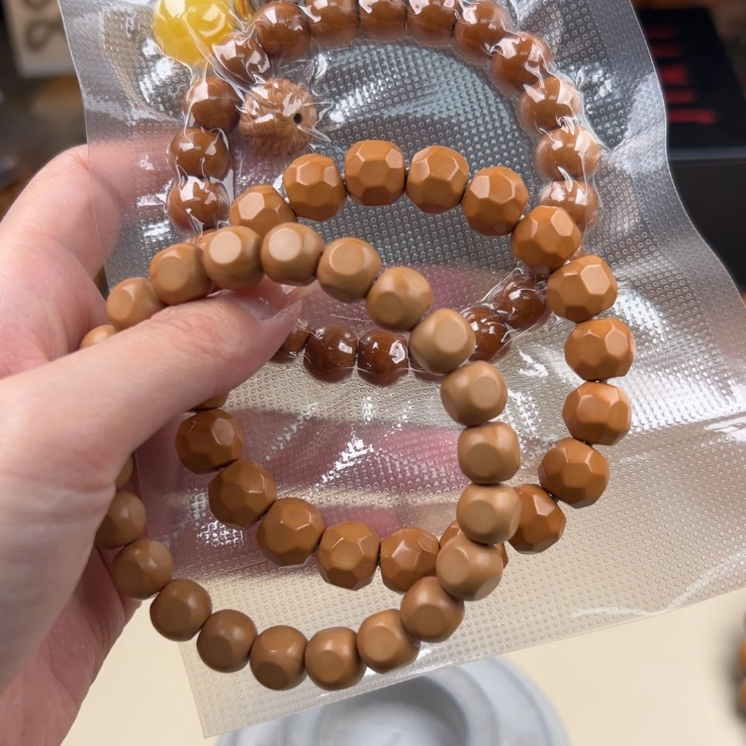 猴头核桃手串全品三件套钻石➕六方➕龙岩直切➕雕刻➕配饰➕隔片