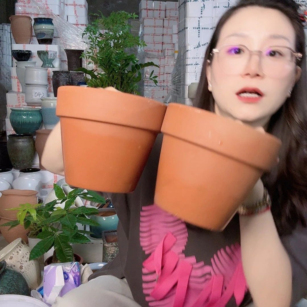 红陶2个口14高12