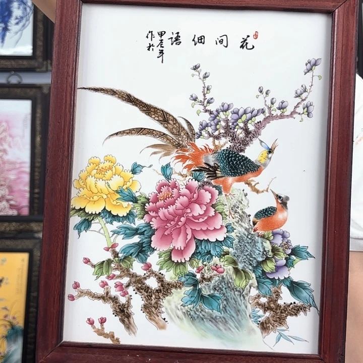 摆件景德镇瓷板画