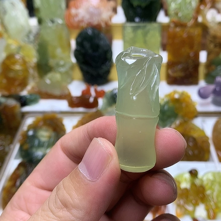 蛇纹石玉未镶嵌珠宝半成品