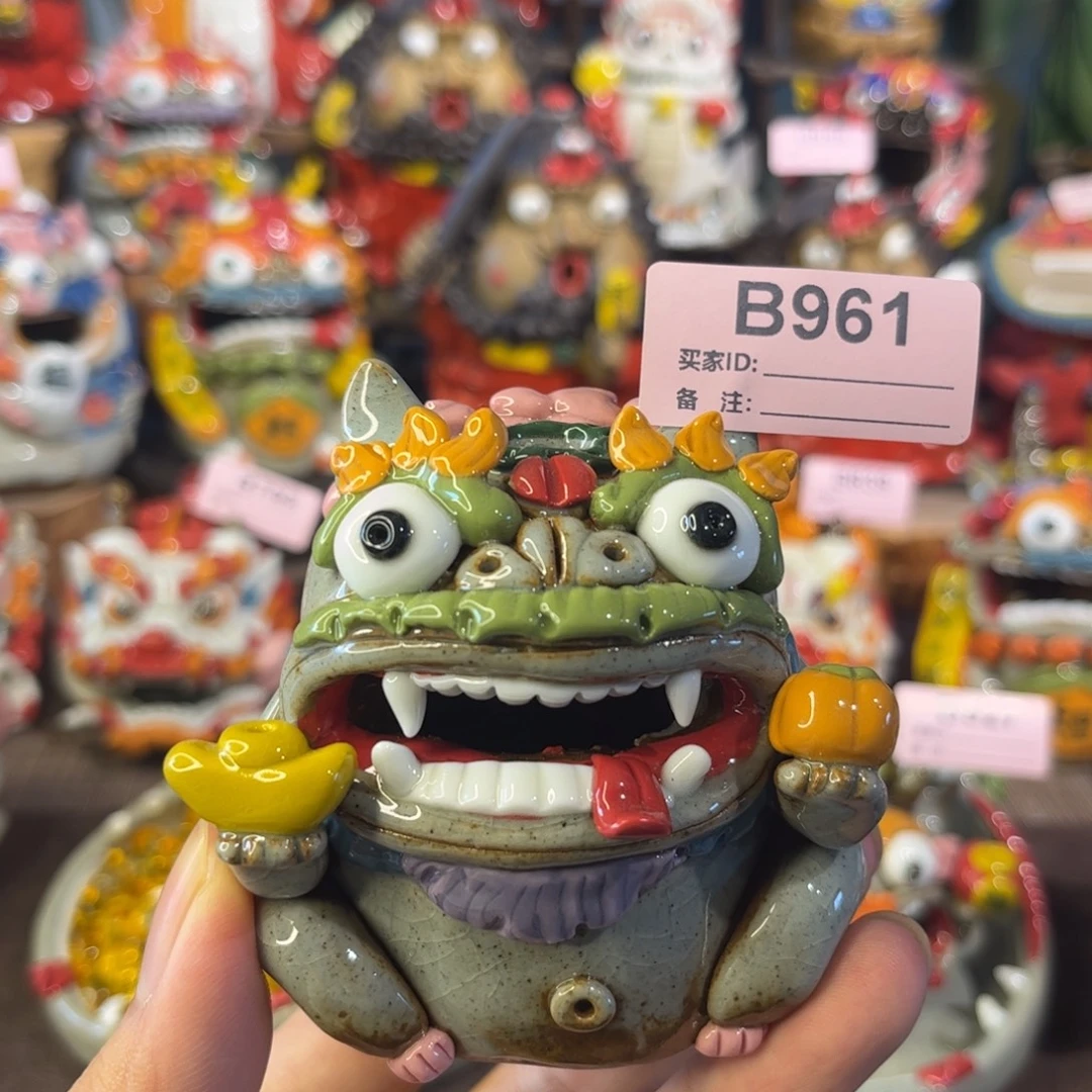 泥塑纯手工茶宠摆件