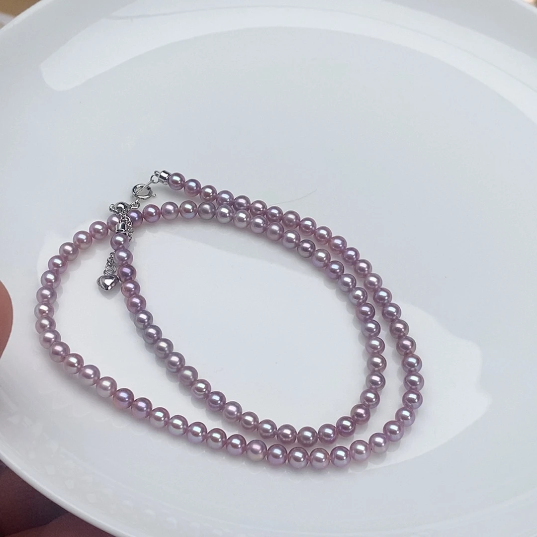 淡水珍珠颈饰银S925镶嵌
