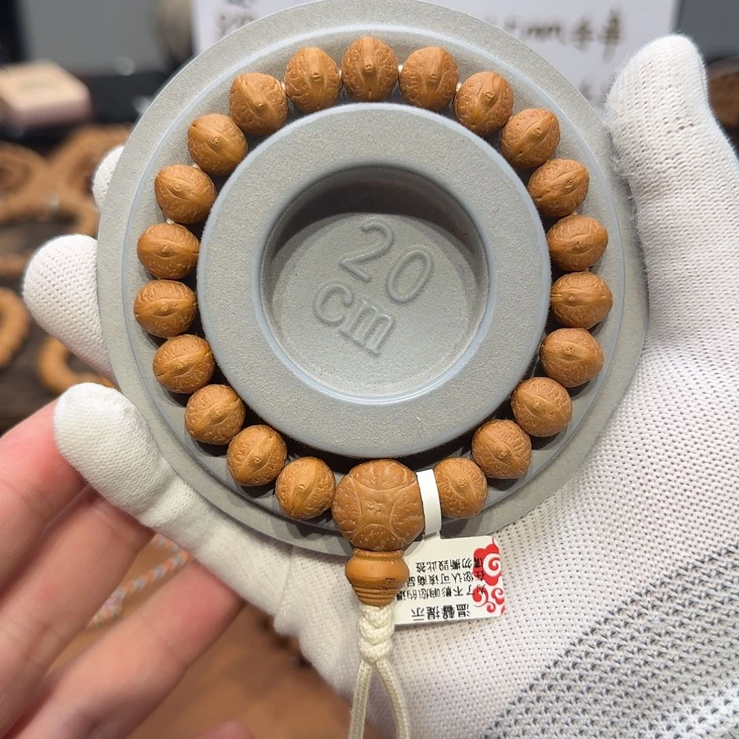 凤眼菩提手串六**顺11.5-11.8mm飞碟实心籽