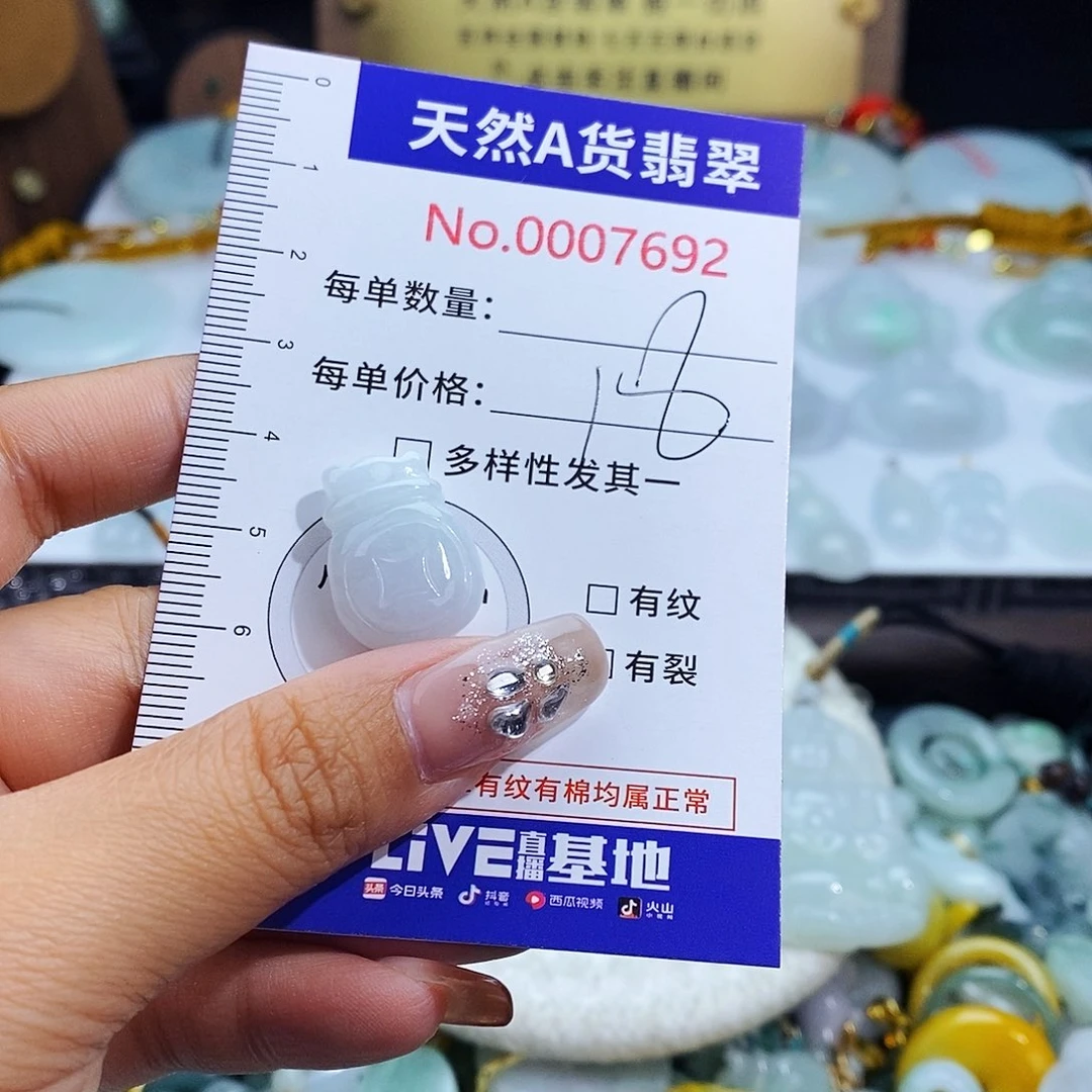 翡翠未镶嵌颈饰7692