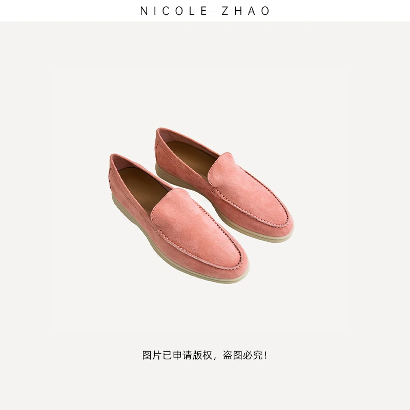 NZ2J2225【贵姐NICOLE】高端设计师款乐福单鞋女鞋百搭女士