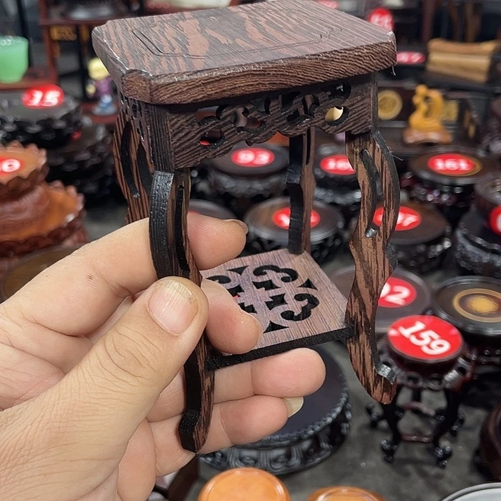 手工艺品琉璃红木底座工艺品