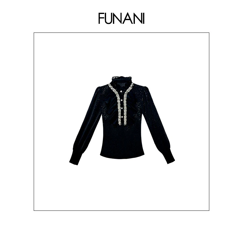 【FUNANI】 轻奢法式高级感重工原创设计感 上衣X2530677A