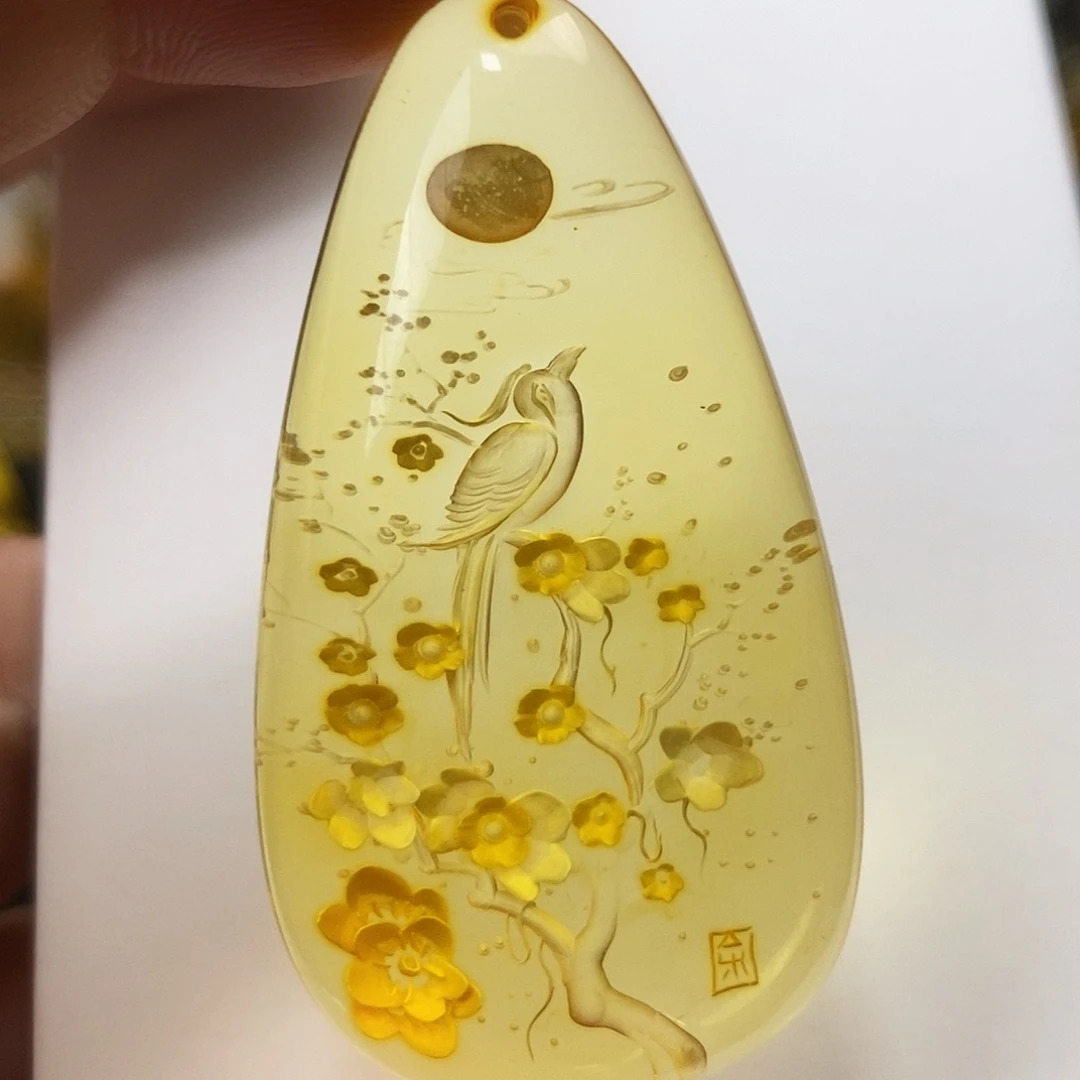 金珀未镶嵌吊坠(不含链)