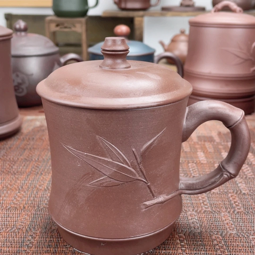 【闪购商品】紫砂茶杯宜兴原矿紫砂盖杯微瑕