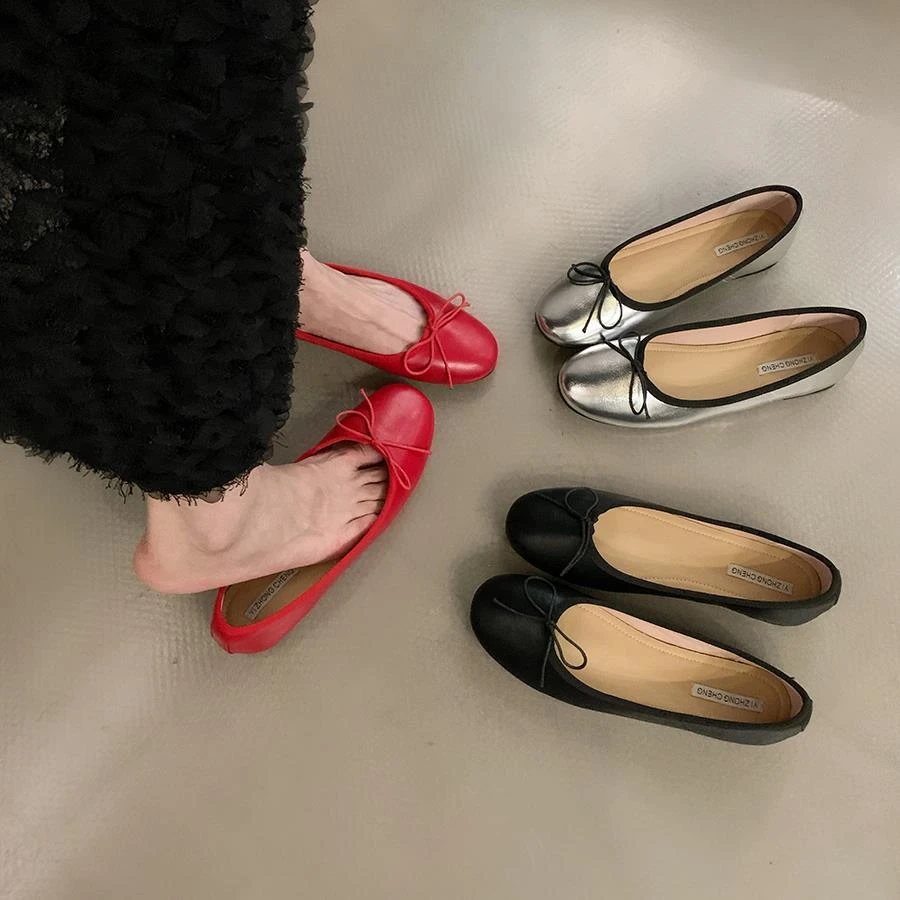 平底法式小香风单鞋仙女鞋子新款春夏季豆豆鞋温柔晚晚通勤鞋