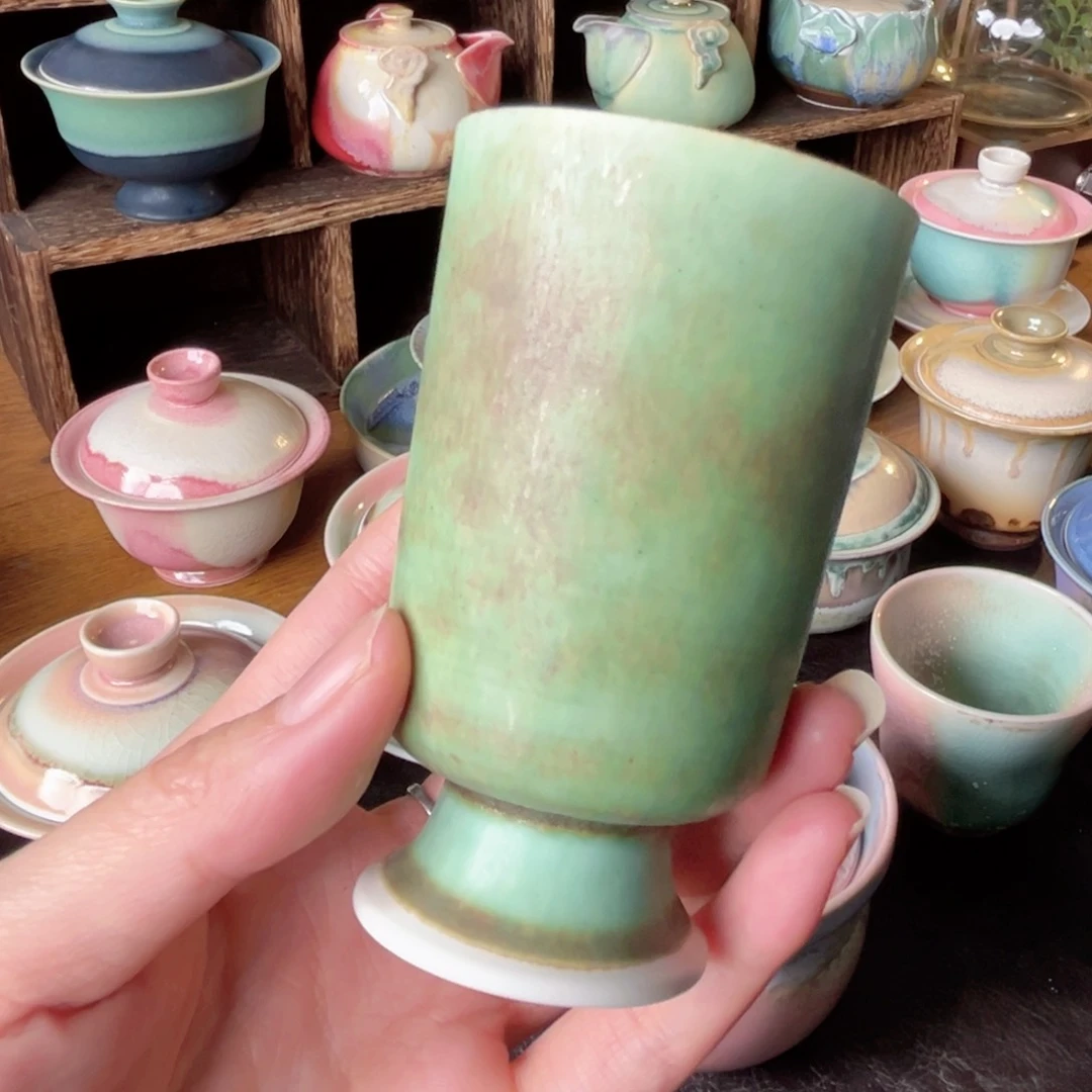 杯纯手工柴烧柴烧茶器