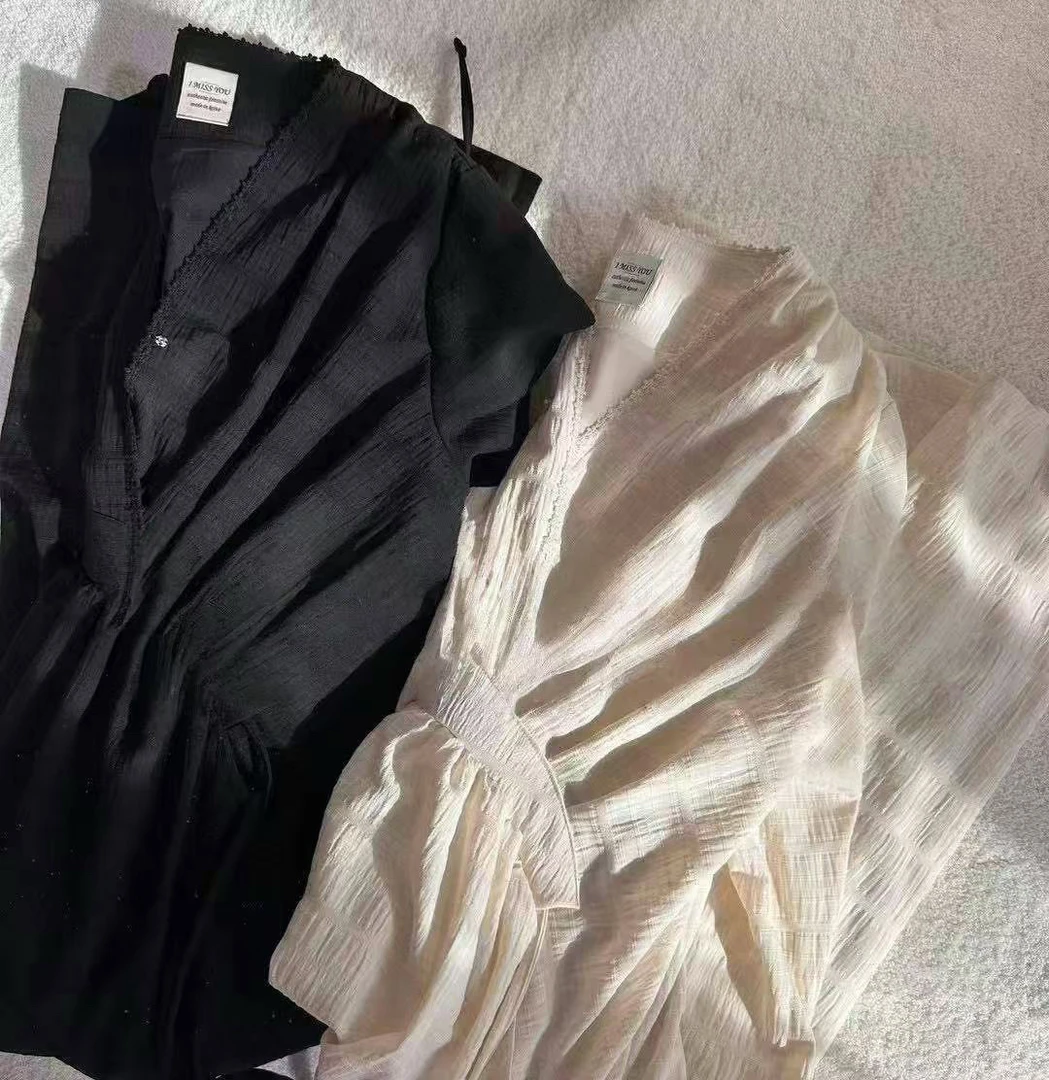 东大门IM气质慵懒腰带连衣裙/NO退NO换