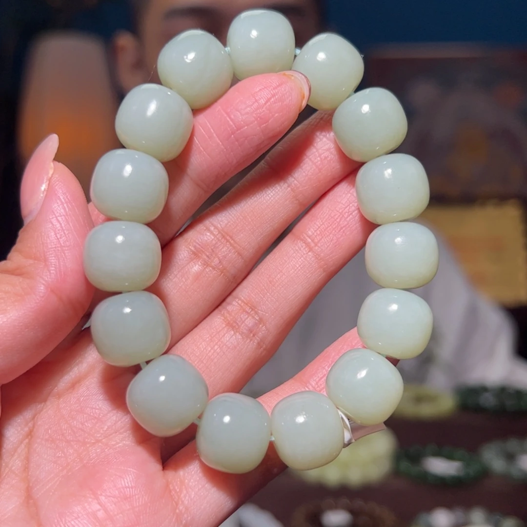 和田玉手串未镶嵌050