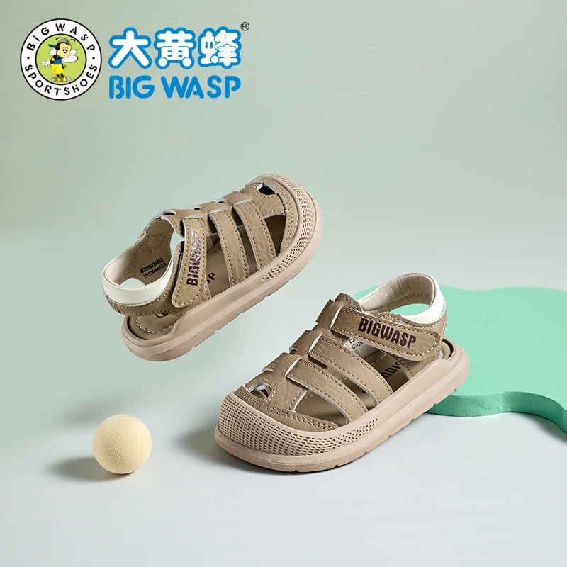 大黄蜂童鞋夏季宝宝凉鞋包头防踢沙滩鞋男童学步鞋软底机能稳步鞋