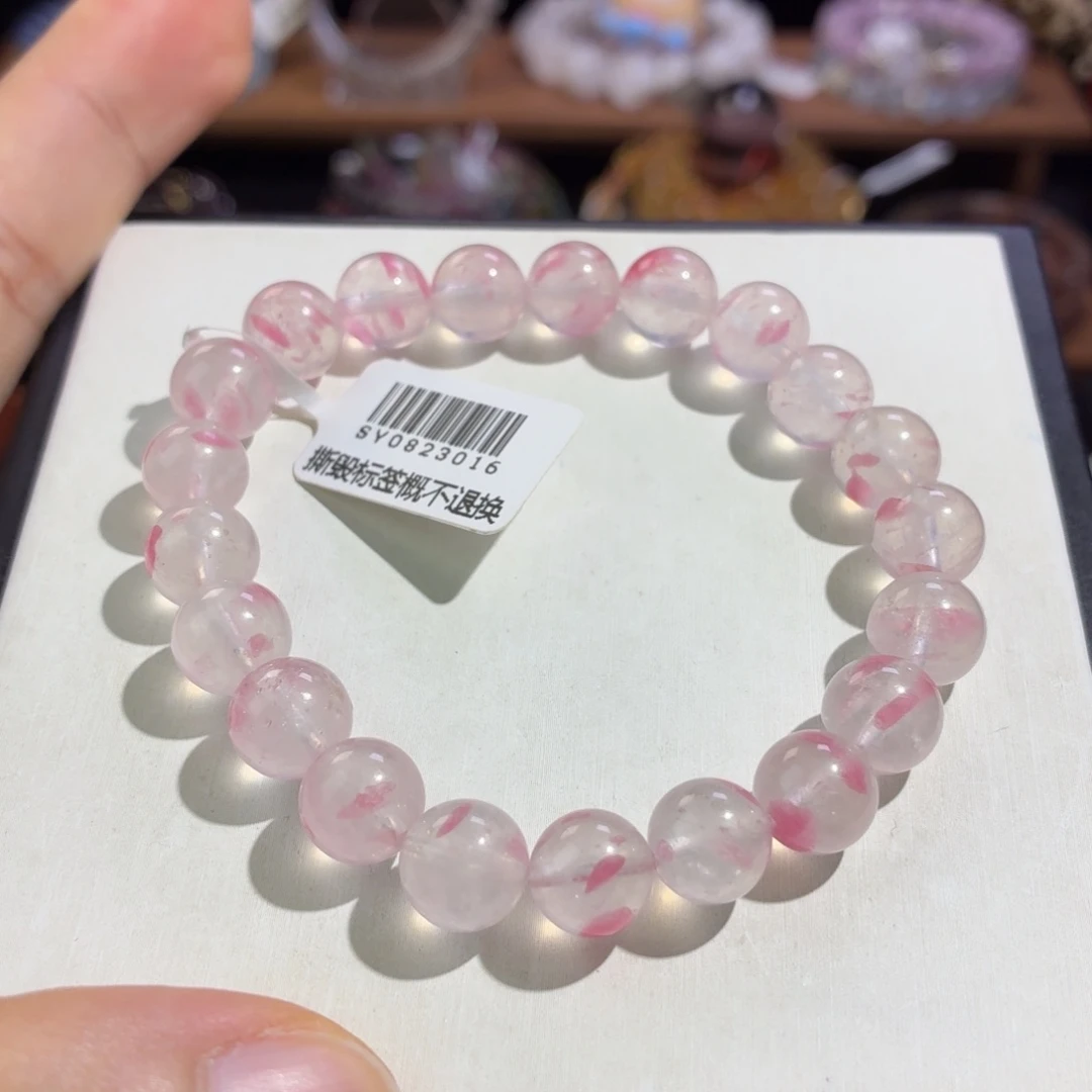 未镶嵌手串水晶樱花雨9+