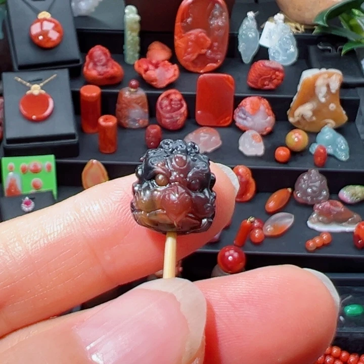 南红玛瑙单珠未镶嵌